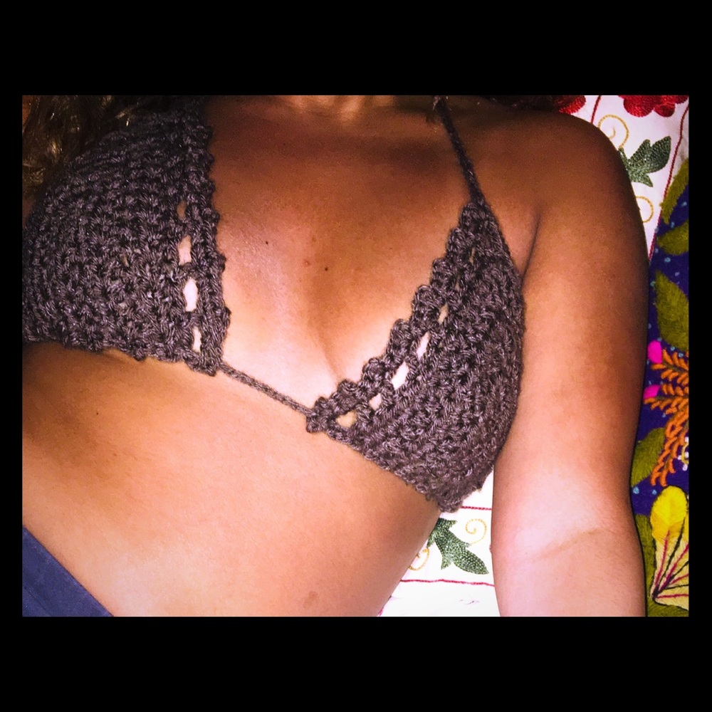 Crochet bikini top